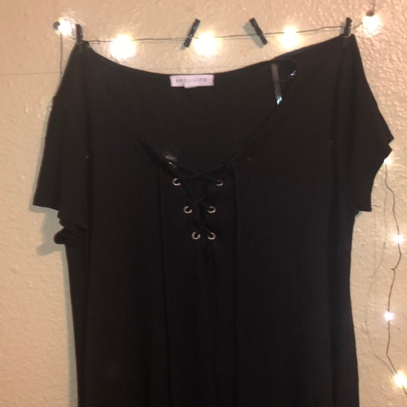 SOCIALITE | Black Flowy Dress - Picture 2 of 4